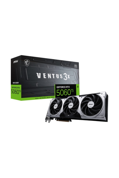 MSI GeForce RTX 5060TI 8G VENTUS 3X OC GDDR7 128Bit DX12 DLSS 4 Gaming (Oyuncu) Ekran Kartı