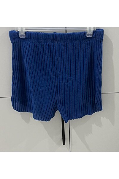 Ersa 100% Cotton Women's Ribbed Striped Thin Shorts