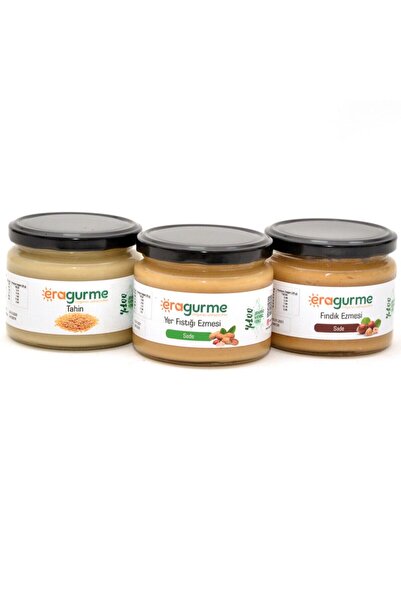 Era Gurme Ketojenik Ezme Set - Fıstık, Fındık, Tahin 3'lü Set