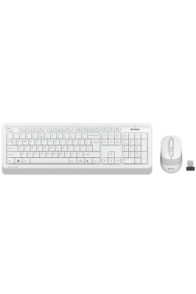 A4 Tech FG1010 USB TR Q Beyaz Kablosuz Klavye Mouse Set