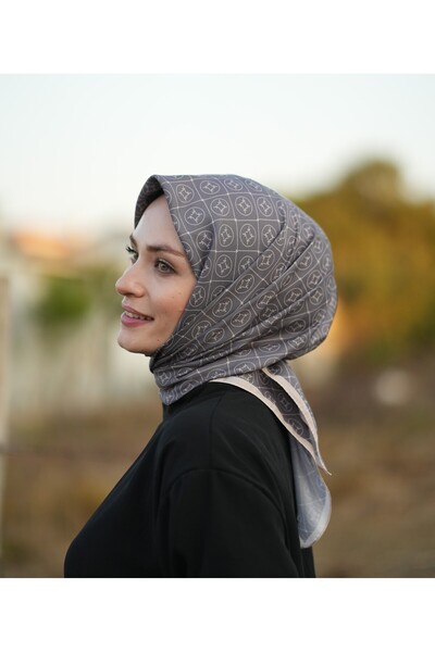 MONOOR وشاح قطني ناعم - نمط البطاقة