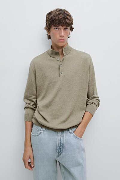 Massimo Dutti Dik yaka triko kazak