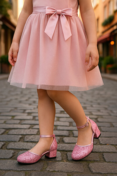 Cappale Çocuk Topuklu Abiye Ayakkabı