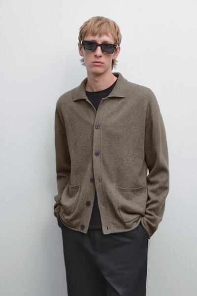 Massimo Dutti Pamuklu triko hırka