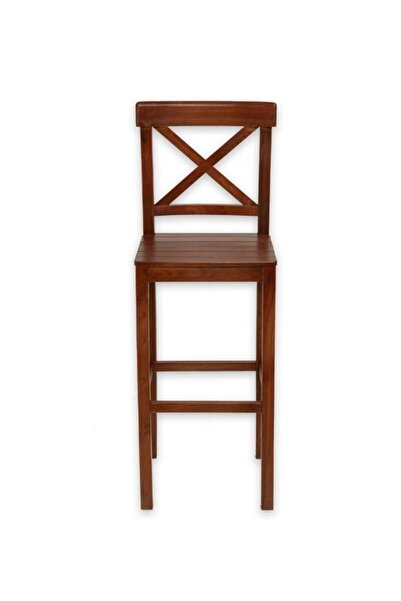 Gazzini Furniture Alaçatı Ahşap Bar Sandalyesi