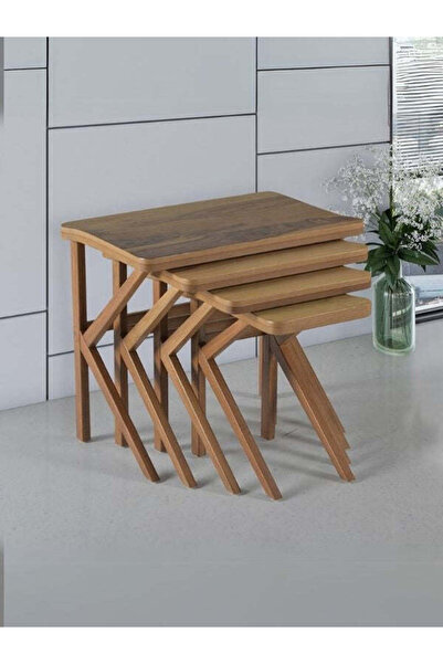 Gazzini Furniture Zenith Ceviz K Zigon Sehpa