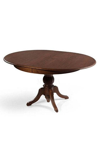 Gazzini Furniture Lindon Baba Ayak Yuvarlak Açılır Masa 90x90