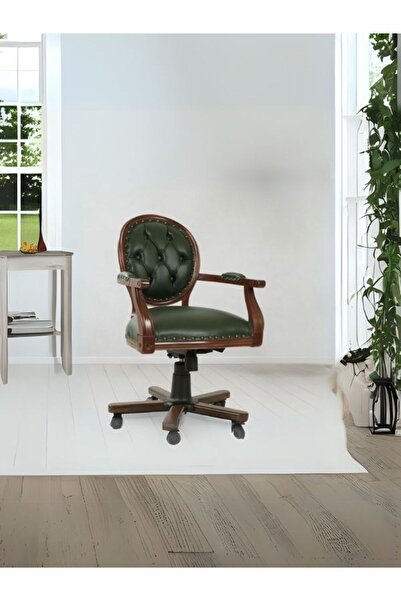 Gazzini Furniture Madalyon Ahşap Çalışma Sandalyesi