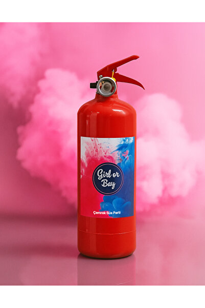 Çemrek Süs Parti Kız bebek cinsiyet tüpü 1 kg Pembe Renk, Cinsiyet Partisi Tüp