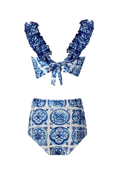 Nur Karaata LilyBleuBlanc - Relaxed FitBikiniSet