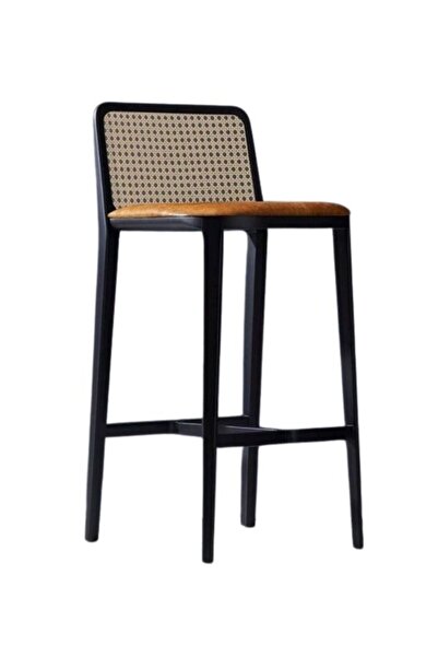 Gazzini Furniture Martha Hazeranlı Ahşap Bar Sandalyesi