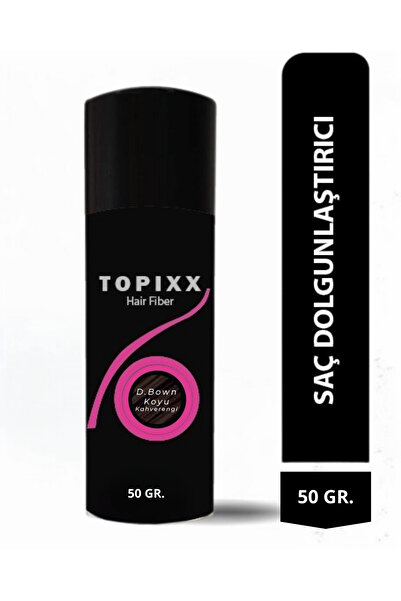 topixx hair fiber 50 Gr. Koyu Kahverengi/Dark Brown Saç Dolgunlaştırıcı Topik Toz