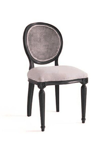 Gazzini Furniture Madalyon Hazeranlı Ahşap Klasik Sandalye