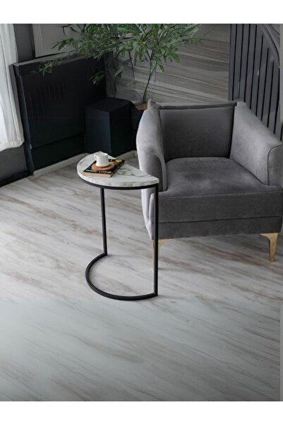 Gazzini Furniture Lisa Metal Tekli Yan Sehpa