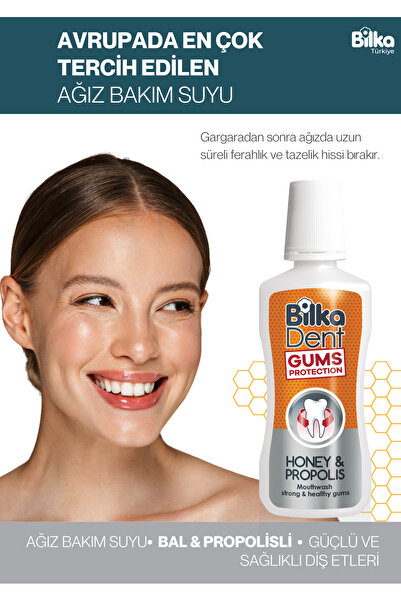 Bilka Collection BilkaDent Ağız Bakım Suyu Bal & Propolis – Diş Eti Güçlendir...