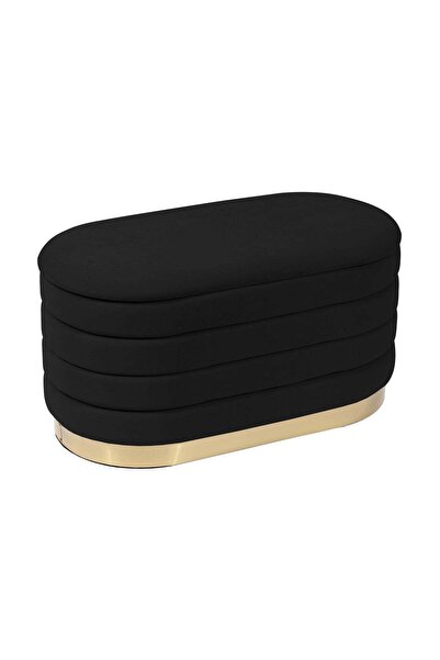 Gazzini Furniture Lungo Long Line Gold Puf