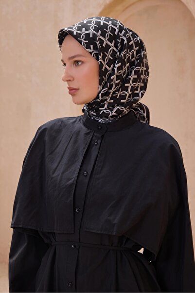 Belli MONOGRAM DESEN İPEK EŞARP 4102D TWILL