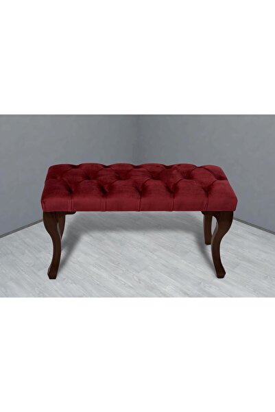 Gazzini Furniture Gazzini Classic Chester Model Kapitoneli Puf, Ceviz