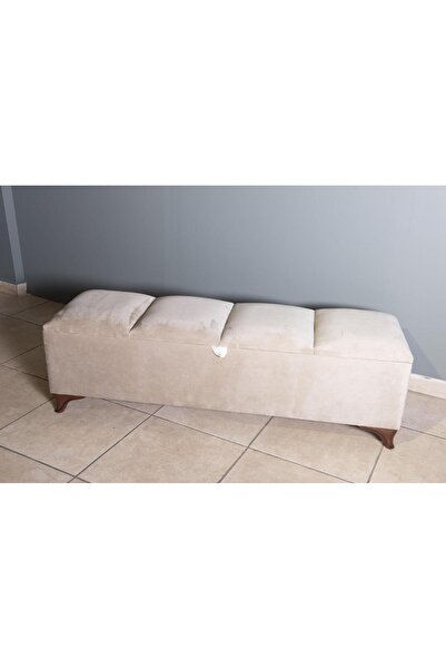 Gazzini Furniture Vetra V2 Sandıklı Bench Puf, Ceviz