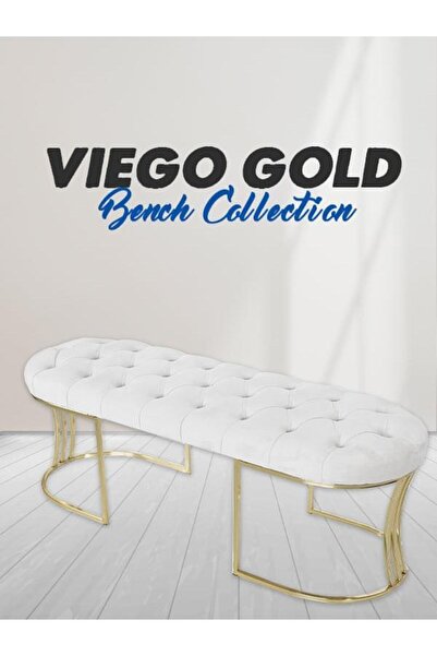 Gazzini Furniture Viego Gold Bench Puf