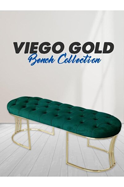 Gazzini Furniture Viego Gold Bench Puf