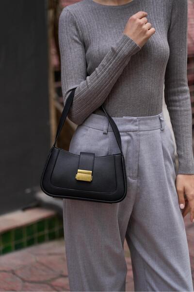 Cosy Bag Антична застібка Детальна сумка з штучної шкіри для руки та плеча Чо...