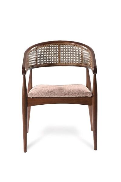 Gazzini Furniture Gazel Hasırlı Krem Teddy Kumaş Hazeran Model Ceviz Natural ...