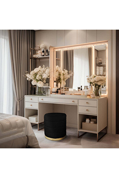 Gazzini Furniture Lungo Roller Gold Luxery Puf