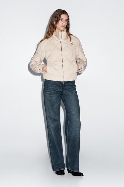 Massimo Dutti Kısa şişme mont