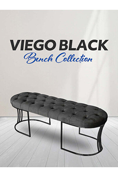 Gazzini Furniture Viego Siyah Bench Puf