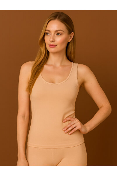 mellie قميص داخلي نسائي من القطن الليكرا بحزام سميك