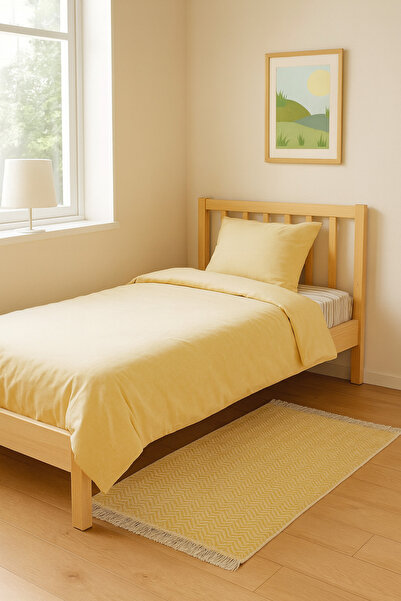 Halımax Cotto 80x150cm %100 Pamuk Çift Taraflı Çamaşır Makinesinde Yıkanabilir Saçaklı Kilim