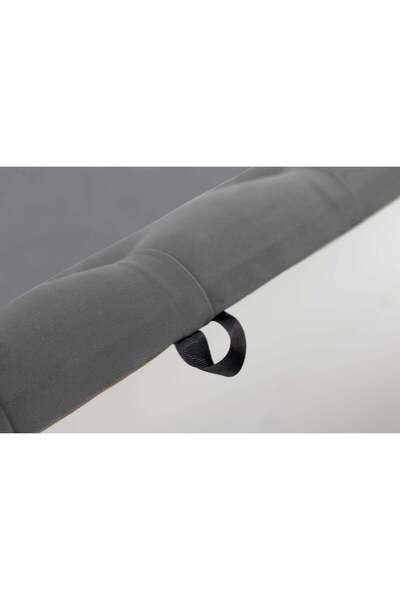 Gazzini Furniture Vetra Chester Model Gri Sandıklı Puf - Kapitoneli Model 140cm Sandıklı Bench