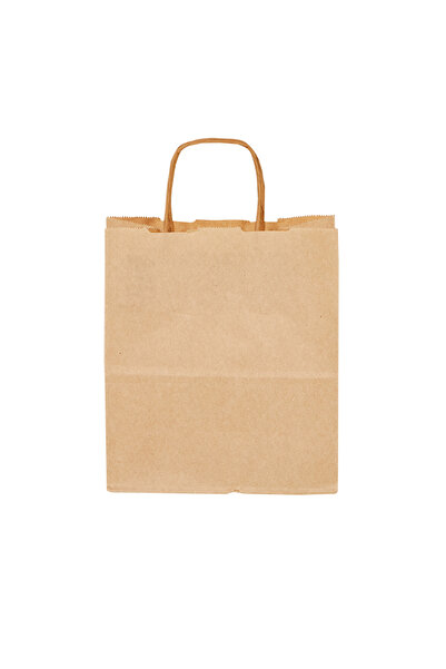 BAR-PACK Küçük Kraft Çanta Burgu Saplı 25x30cm 10 Adet