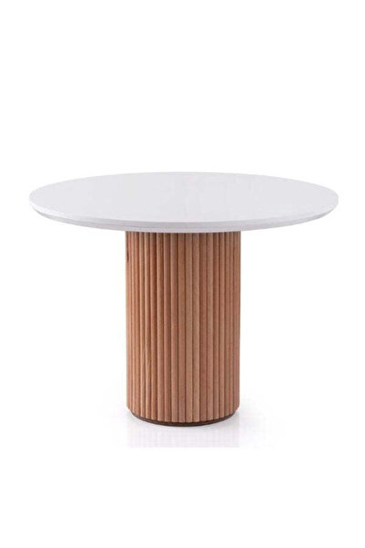 Gazzini Furniture Arya Yuvarlak Ahşap Bohem Masa 130x130