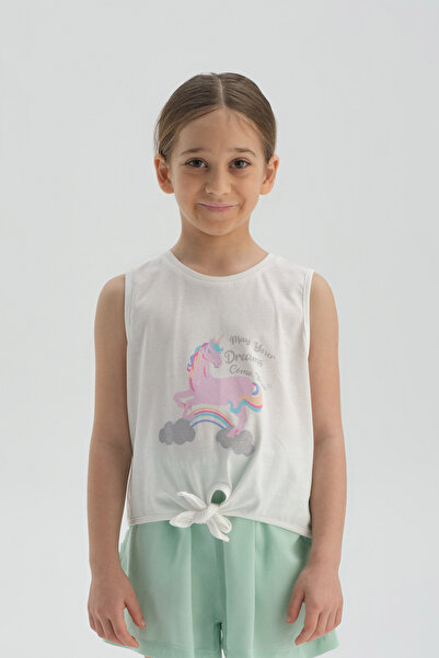 Dagi قميص داخلي من القطن بلون إكرو