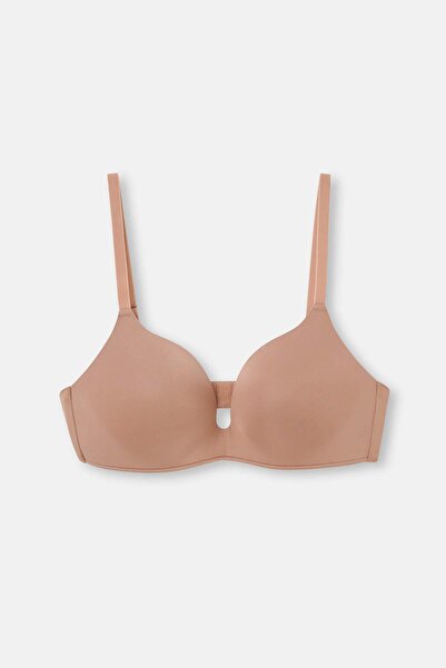 Dagi Sötét nude puha melltartó, aládrót nélkül