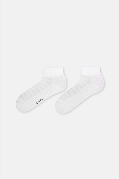 Dagi White Men's Plain Sports Socks 2-Piece