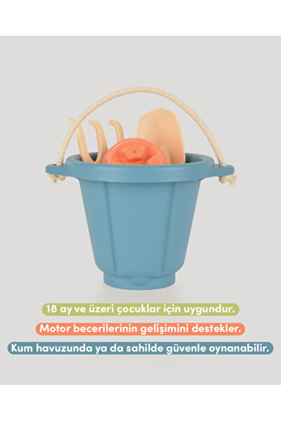 LETS BE CHILD Lc Koyu Turkuaz Kum Ve Plaj Kova Oyun Seti
