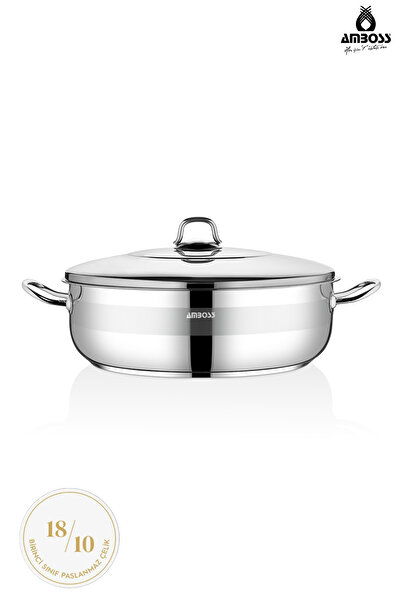 Amboss Saphire 34 Cm - Flat Pot, Steel Lid