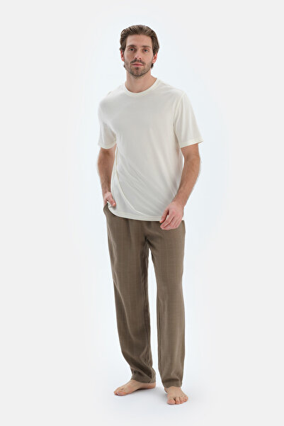 Dagi Ανοιχτό πράσινο υφή ίσιο παντελόνι