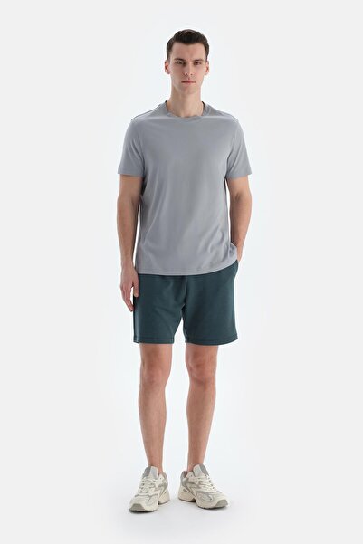 Dagi Gray Crew Neck Short Sleeve Supima T-Shirt