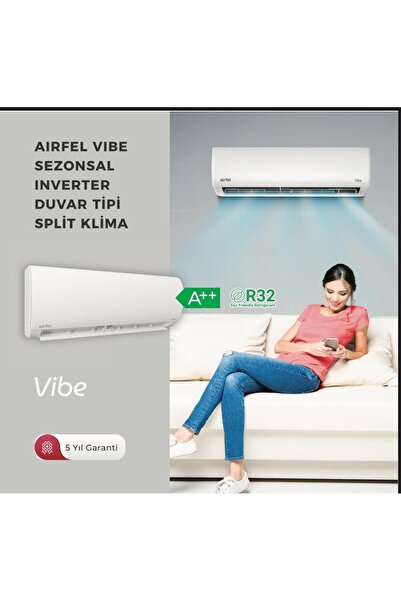 Airfel Vibe 12000 BTU İnverter Klima | A++ Enerji Verimliliği