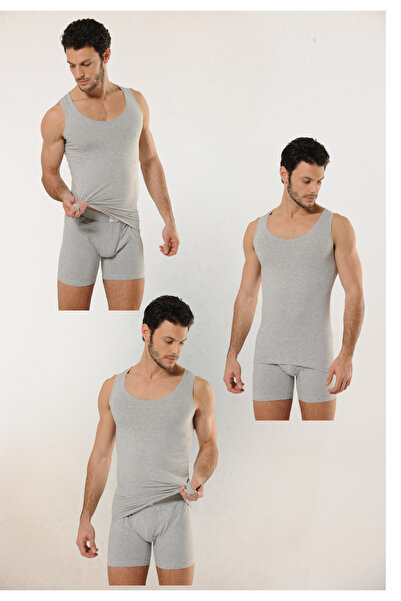 MODA Men's Sports Undershirt - 3-Piece Cotton and Lycra, Soft Texture