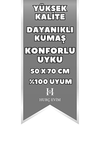 HURCEVİM 12'li Antibakteriyel Kapitoneli Fermuarlı Yastık Koruyucu Alez - 50x70 cm - Hijyenik Kılıf Seti
