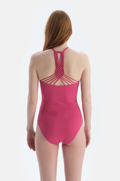 Dagi Fuchsia Halter Neck Swimsuit