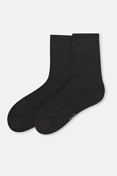 Dagi Черни дамски памучни спортни чорапи