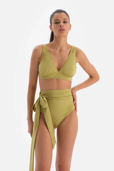 Dagi Pistachio Green Triangle Wide Bikini Top