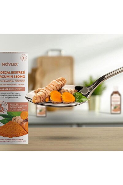 novlex ® Zerdeçal - Curcumin (Turmeric) ve Piperin Ekstraktı (Ekstresi) İçeren Sıvı Takviye Edici Gıd