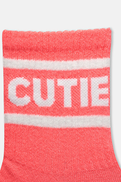 Dagi Pink Girl's Cutie Jacquard Socks
